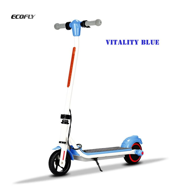 Blue 24V Foldable Aluminum Mini Electric Scooter for Students Outdoor