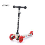 Beginner Kids Three Wheels Scooter Height Adjustable Sensor Self Breaking Foot Brake Durable Plastic Outdoor Scooter