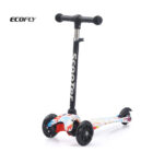 Beginner Kids Three Wheels Scooter Height Adjustable Sensor Self Breaking Foot Brake Durable Plastic Outdoor Scooter