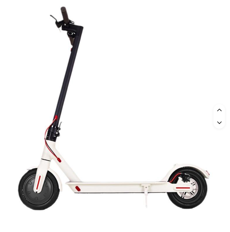 White 350W 36V 8.5INCH Model M1 Adult Electric Scooter