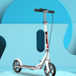 Safety Child Scooter with Anti-slip Deck Hand Brake Foldable Design Iron & Polyurethane Construction