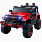 Red Dual Drive Kids Remote Control Electric 4 Wheel Off-Road Toy Car 50kg Load for Children 1-6 Years Old