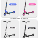 Portable Foldable Kids Iron & Steel Kick Scooter with 2 Flash Wheel 145 SERIES for Outdoor Activities
