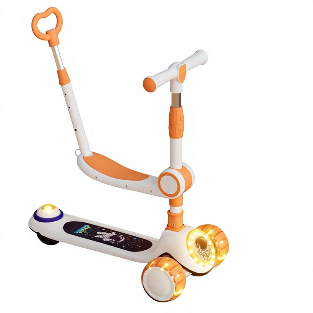 2026 6-14 Years Old Kids Foldable Plastic Three-in-One Tricycle for Boys & Girls