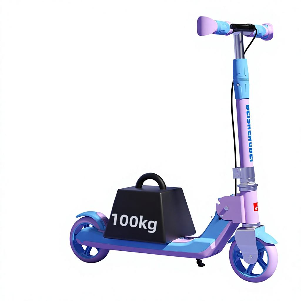 Two-Wheel Plastic Foldable Scooter, Children Ride-Along Gear for 6-15 Years Old Students