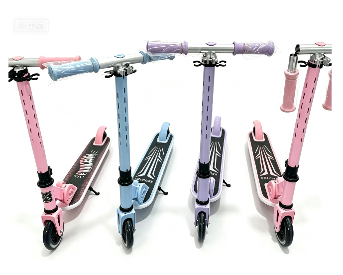 6-12 Years Older Kids Teens Two-Wheel Scooter, Cross-border New Style Iron Frame PU Wheels for Adult Commuters