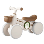Ecofly 4-Wheel Balance Scooter 1-3 Years Beginner Training Glider Toddler Walkers No Pedals Durable Plastic Baby Sports