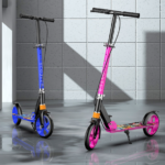 Wholesale Cross-border Iron Student Scooter 2-Wheel Lightweight 5kg Folding Portable Shock Absorption Handbrake for E-commerce