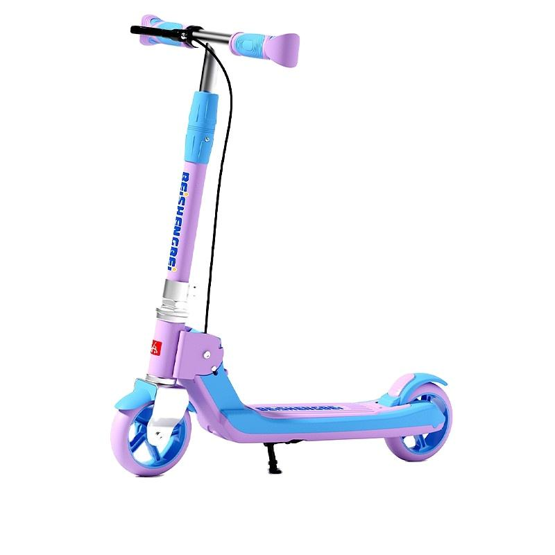 Kids Plastic Two-Wheel Scooter Foldable Design Model LX-119 for 6-15 Years Old Boys Girls Student Ride-Along
