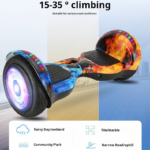 ECOFLY 10-inch Intelligent Luminous Hoverboard - 36V Self-Balancing Scooter, 120kg Load Capacity