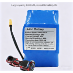 ECOFLY 36V 4400mAh Lithium Ion Battery Pack Replacement for Hoverboard Electric Scooter with BMS XT60