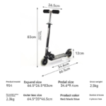 Casual Daily-Use Iron Scooter, Factory New Foldable Design for Kids Commuting, School & Outdoor
