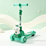 Export Boys Three-Wheel Kick Scooter, New Colorful Design Height Adjustable & Widened Footboard