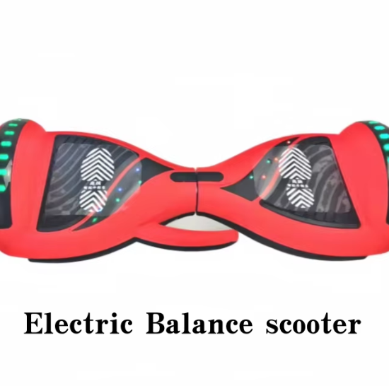 8 Inch Red Hoverboard With Handle Carry Built‑in Bluetooth