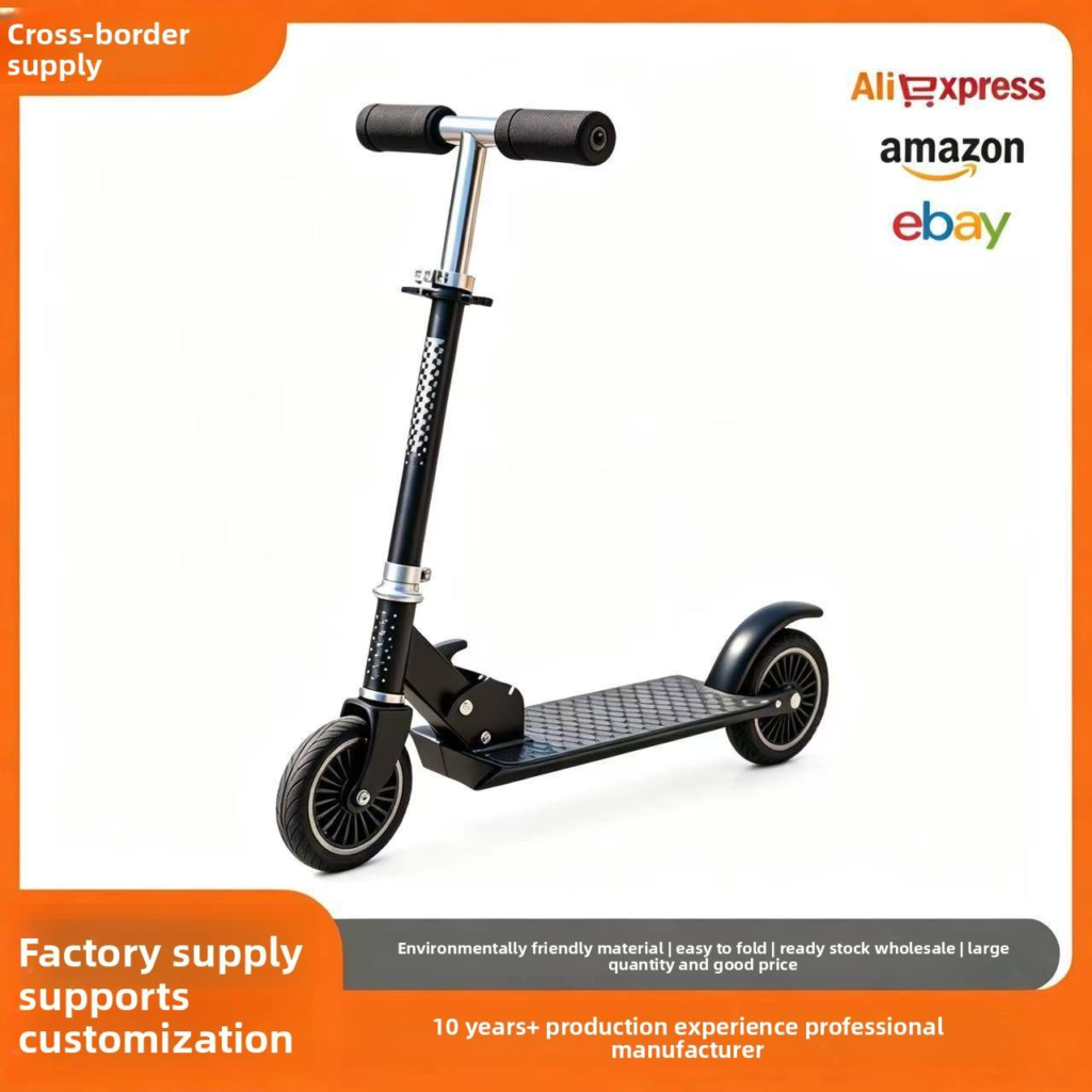 Casual Daily-Use Iron Scooter, Factory New Foldable Design for Kids Commuting, School & Outdoor