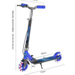 ECOFLY 145 SERIES Two-Wheel Steel Kids Scooter Portable Foldable Height Adjustable Max Speed <3.6km/h for Ages 3-12 Outdoor