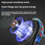 ECOFLY 10-inch Intelligent Luminous Hoverboard - 36V Self-Balancing Scooter, 120kg Load Capacity