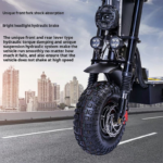 14-Inch High-Power Electric Off-Road Two-Wheel Scooter with Front and Rear Damper Hydraulic Brake 60V40Ah Dual Drive