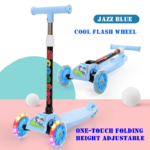 ECOFLY Foldable 3-Wheel Kids Kick Scooter - Pink Balance Training Toy
