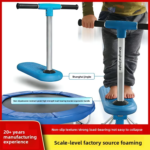 Pink Kids XPE Jumping Scooter Trampoline Step-Up Foot Pedal Board