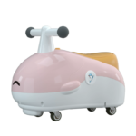 Ecofly Toddler Wiggle Car-Perfect 1-3 Years Old Baby Gift for Boys & Girls Peanut-Shaped Plastic Ride-On Toy Blue/Grey