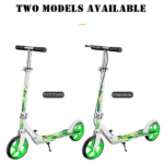 Red Portable Foldable Steel Kick Scooter for Kids 200 VERSION with 2 Big Wheels Height