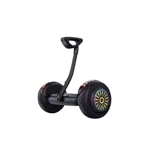 Black 8" Self‑Balancing Hoverboard Big Off‑Road Tire With LED