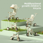 Outdoor Play 1-3 Years Old Children's Three-Wheeled Metal Balance Car Four-in-One Growth Pedal Scooter Made in China