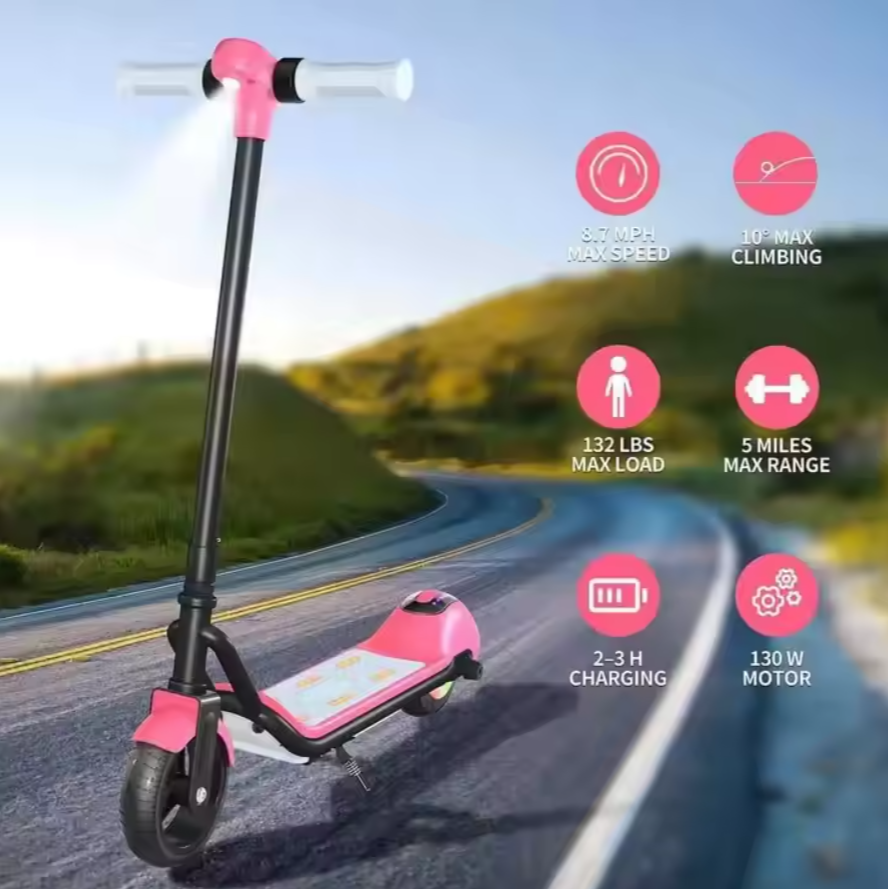 Hot Selling ECOFLY 6.5inch Foldable Two-Wheel Aluminum Alloy Electronic Electric Scooter Kids' Outdoor Use 14km/h Speed 65KG