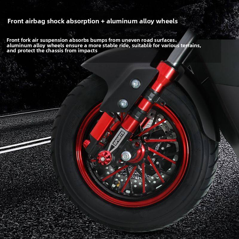 Long-Distance King Delivery Electric Motorcycle, New 72V 1500W Motorbike 70km/h Plate Registrable
