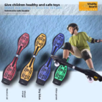 Swivel PP Deck Glow-in-the-Dark Hoverboard, Kids Teens Beginners Riding Board for Ages 6+