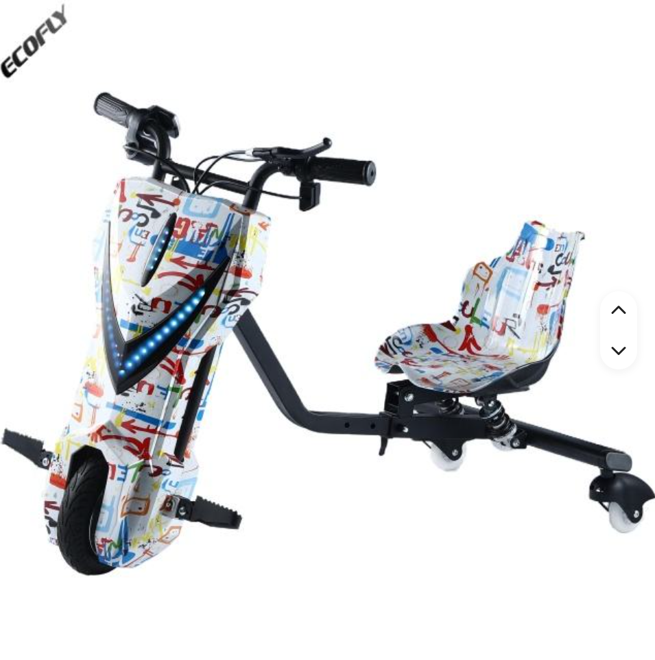 8 INCH Graffiti Wholesale Kids 3-Wheel Drift Electric Tricycle Multiple Colors