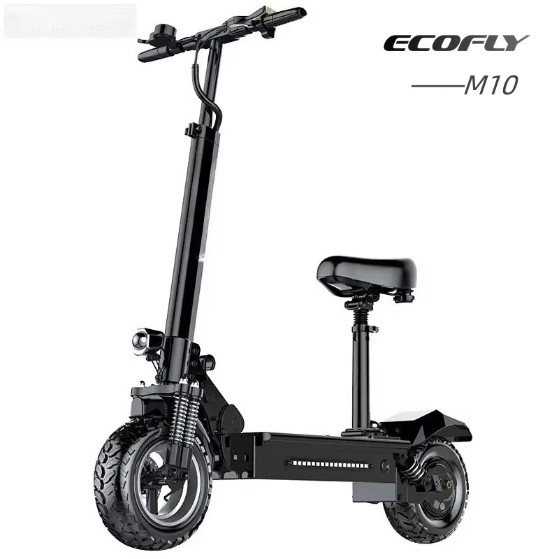 Ecofly MTRS‑M10 Folding Electric Scooter With Seat 41‑50km/h
