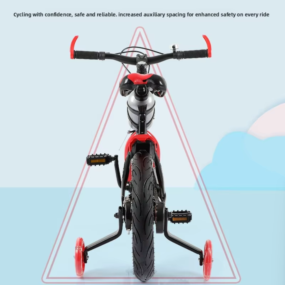 ECOFLY 12-18 Inch Children’s Mountain Bike – Carbon Steel Soft-Tail Frame for Ages 3-9