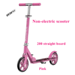 Outdoor Activities Straight 2 Big Wheels Kids Scooter Portable Foldable Kids Iron & Steel Kick Scooters for Child and Adults