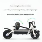 10 Inch Aluminum Alloy Foldable Electric Scooter Brushless Variable Frequency for Adult Household Use