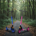 Wholesale Cross-border Iron Student Scooter 2-Wheel Lightweight 5kg Folding Portable Shock Absorption Handbrake for E-commerce