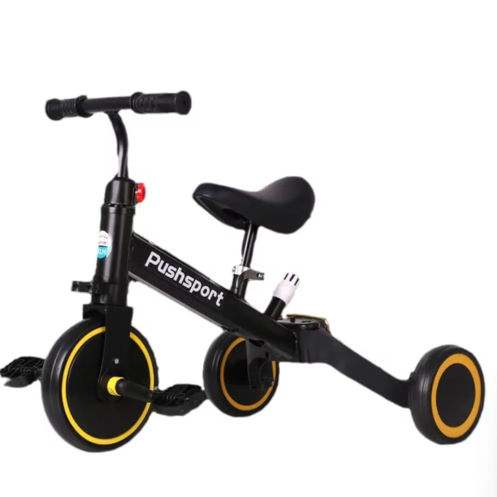 ECOFLY Foldable Multifunctional Kids Tricycle & Balance Bike - Anti-Rollover Baby Gift Car
