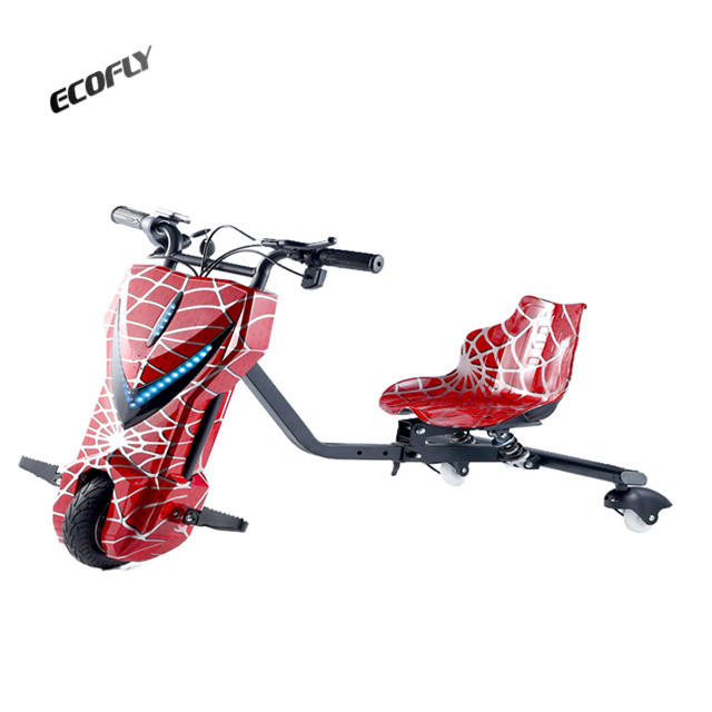 ECOFLY 6.5-Inch Kids Electric Drift Scooter – 360° Rotating 3-Wheel Trike