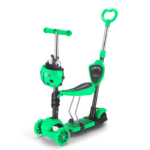 Children Kick & Mobility Scooter, Mihao Push-and-Ride Tricycle Height-Adjustable Iron Frame Lights Supply