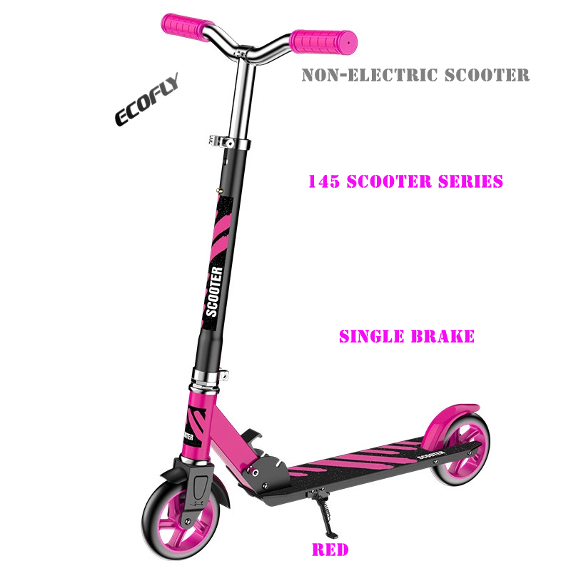 ECOFLY Two-Wheel Steel Portable Foldable Kids Scooter with Height Adjustable for Ages 3-12 Outdoor Activities 145 SERIES