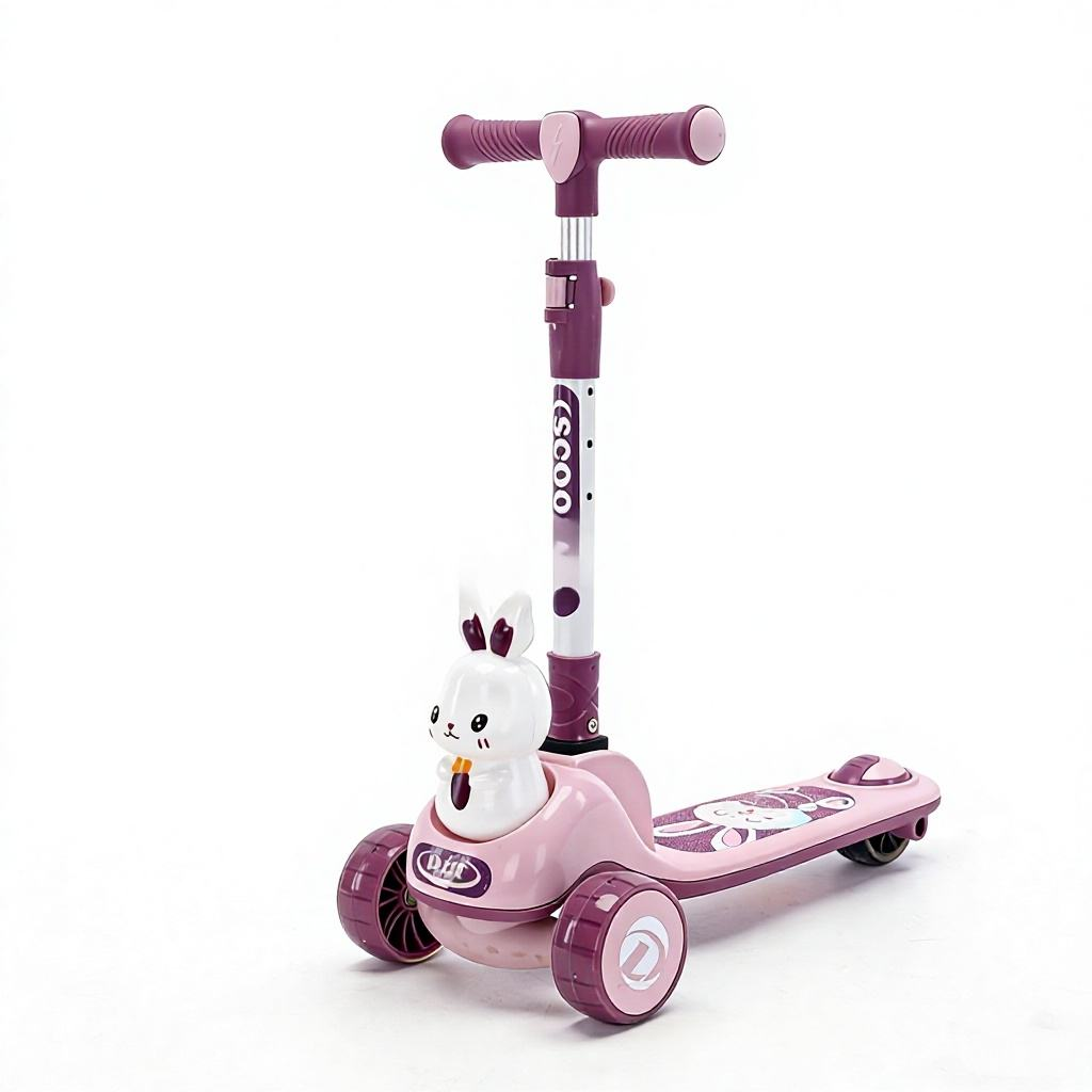 Height & Footboard Optimized Kids Scooter, New Three-Wheel Colorful Model for Boys Export