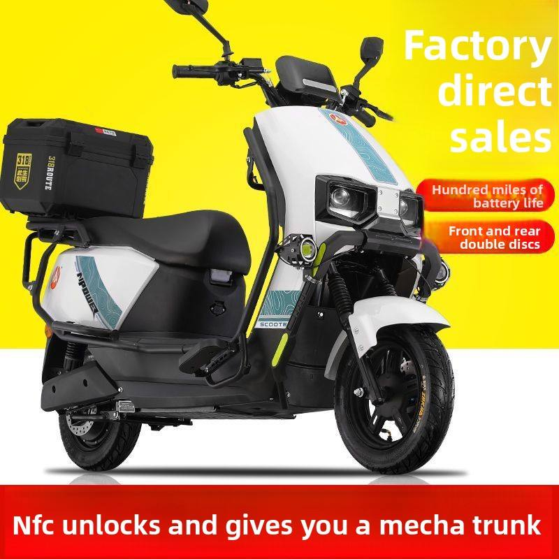 Comfort Riding Daniel Jiu 96V 3000W Electric Motorcycle Pedal Assist Scooter 20km/h Speed Long Range