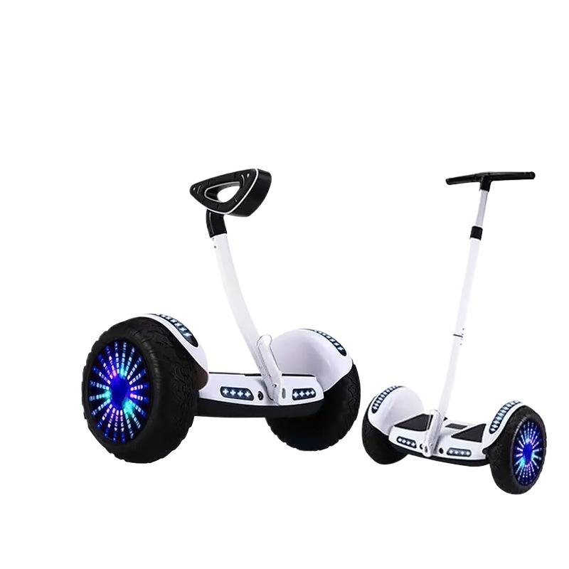8 Inch 2‑in‑1 Hoverboard With Knee Bar & T‑Handle
