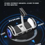 Children's Balance Two-Wheel Scooter with Rod New Intelligence 8 Inch Adult Manual Control 8inch Hoverboards