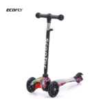 Beginner-Suitable Height-Adjustable Kids' Scooter Sensor Self-Breaking Foot Brake Three Wheels Durable Plastic Outdoor Use