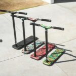 Pink Kids XPE Jumping Scooter Trampoline Step-Up Foot Pedal Board