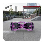 ECOFLY 10-inch Intelligent Self-Balancing Scooter - 350W Motor, LED Light-Emitting Wheels