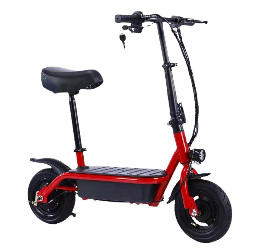 10 Inch Aluminum Alloy Foldable Electric Scooter Brushless Variable Frequency for Adult Household Use