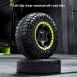 Yellow Kids Remote Controlled Electric Off-Road Four-Wheel Vehicle Dual Drive Toy Car 50kg Load for 1-6 Years Children